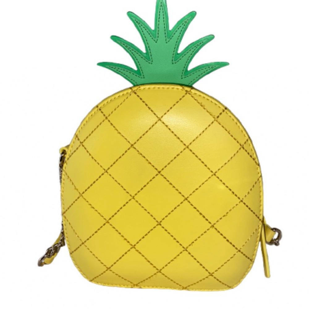 Kate Spade How Refreshing Pineapple Crossbody Bag leather 14 k gold plate - Picture 5 of 8